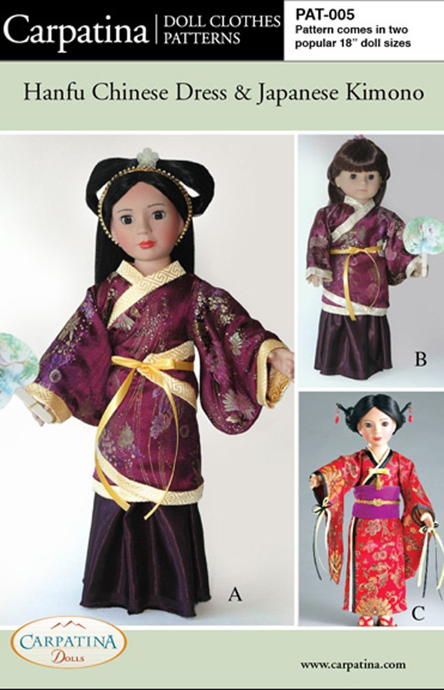 Pattern for Hanfu & Kimono - fits 18